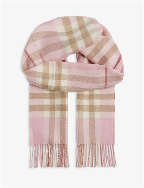 burberry pink layers|burberry check cashmere scarves.